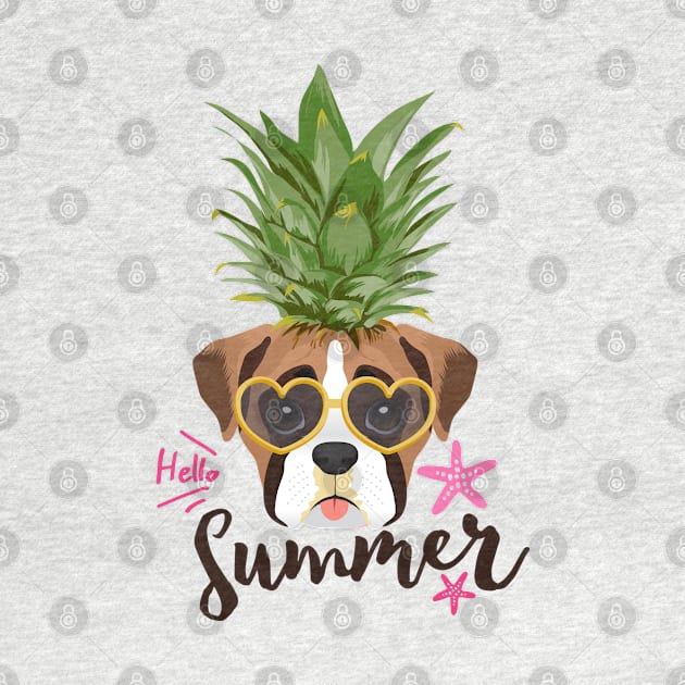 Pineapple Shirt & Gifts for Women, Kids, Boys, Teen Girls, Boxer Dogs by Happy Lime